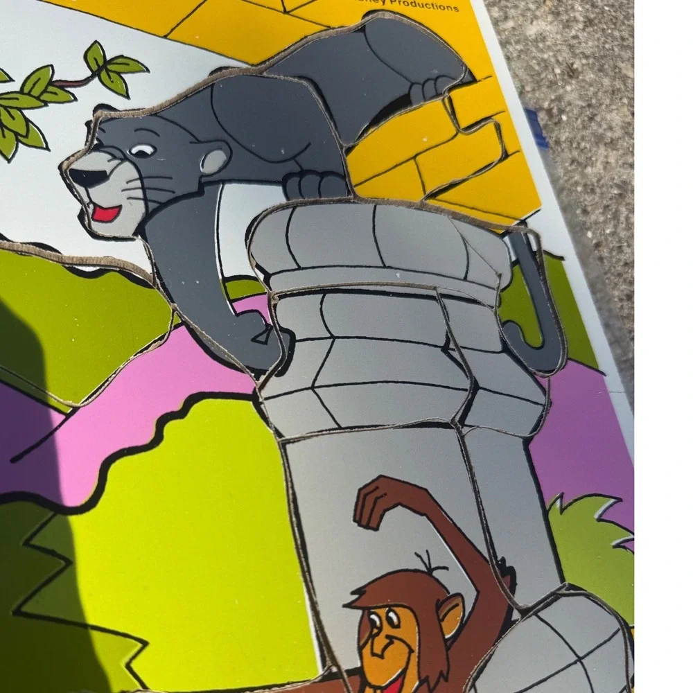 Vintage‎ Playskool Disney The Jungle Book 17 Piece Frame Tray Puzzle 375-05 USA
